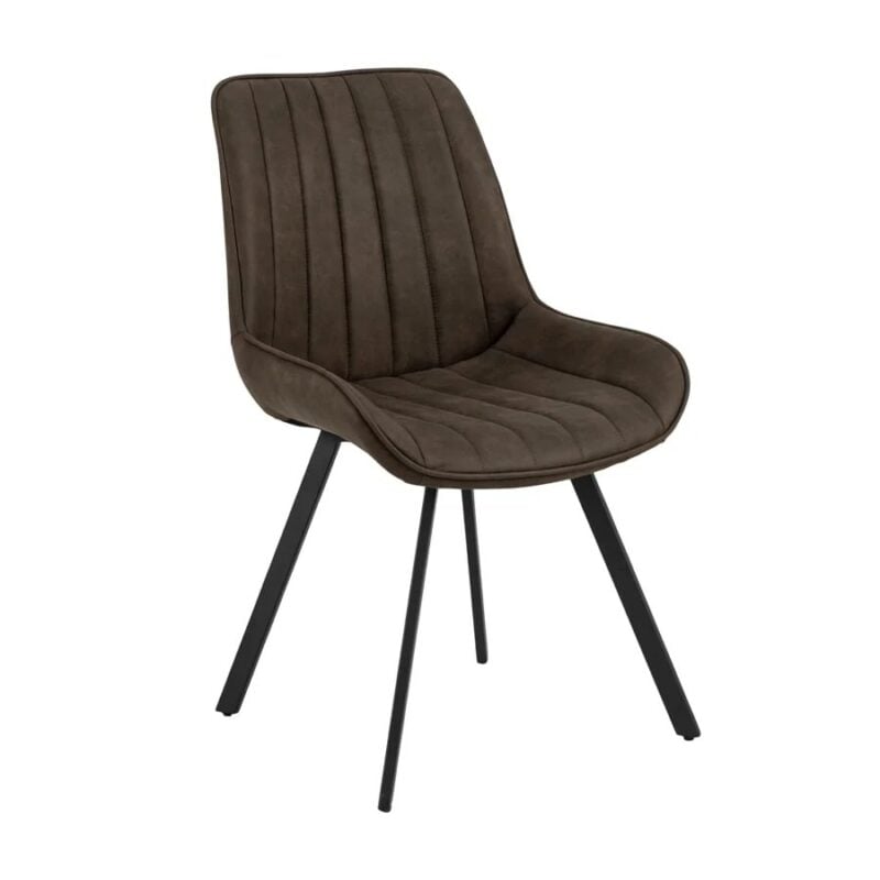 Waylor Stripe borðstofustóll Preston 96 dökkgrár - Image 1