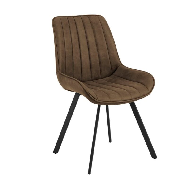 Waylor Stripe borðstofustóll Prenton 22 ljósbrúnn - Image 1