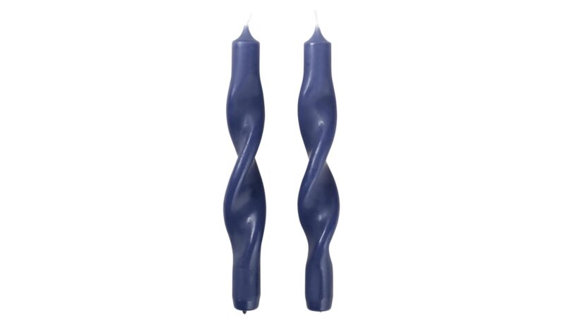 Broste Twist kerti s/2 dökkblátt - Image 1