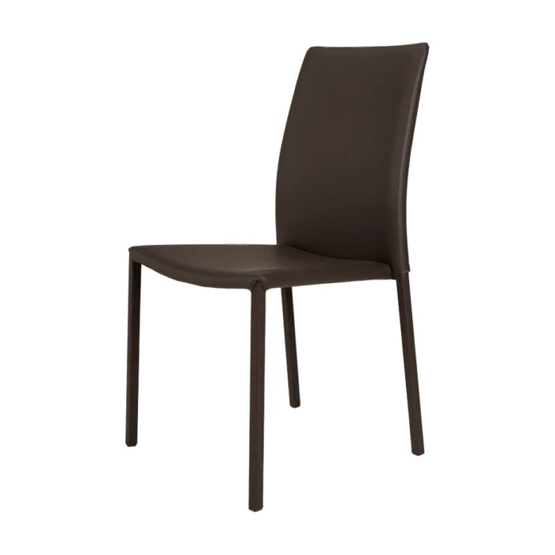 Barrie borðstofustóll Soft PVC dökkbrúnn - Image 1