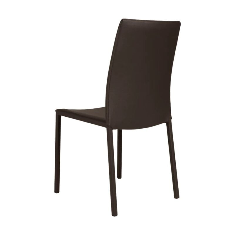 Barrie borðstofustóll Soft PVC dökkbrúnn - Image 5