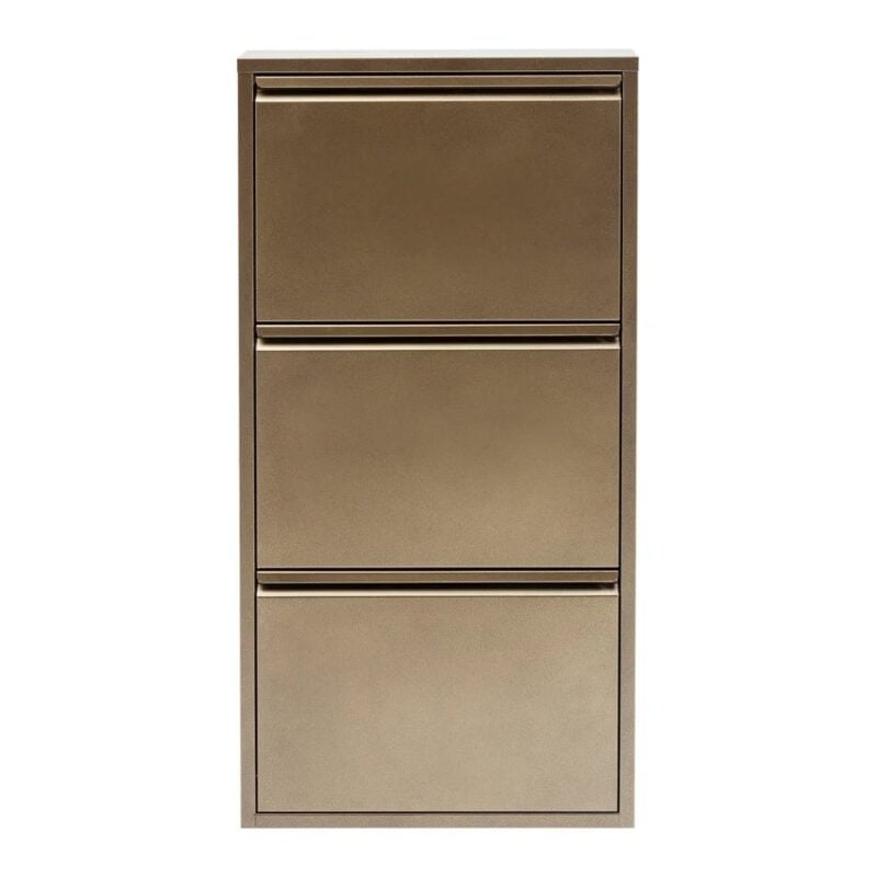 Kare Caruso skóskápur m/3 hillum bronze - Image 1