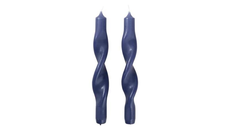 Broste Twist kerti s/2 dökkblátt - Image 2