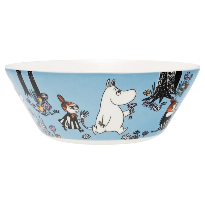 f3383930-49ed-435b-ad69-ff087dd0bf2c.jpg Iittala Moomin djúp skál 15cm Friends forever - Image 1