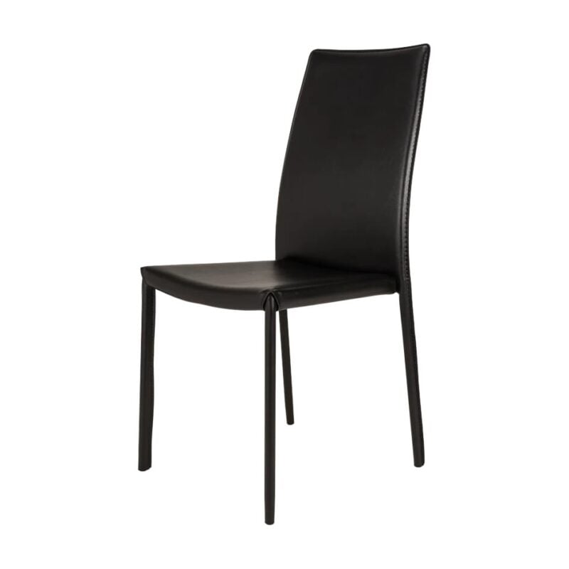 Ottawa borðstofustóll PVC svartur - Image 1
