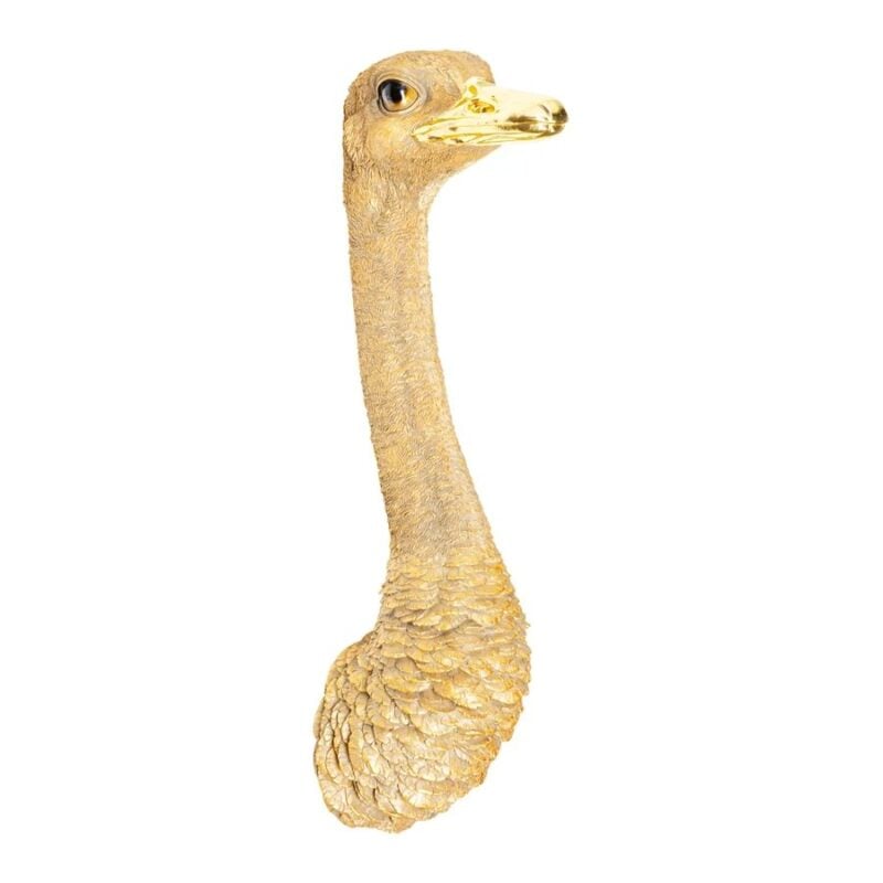 Kare Ostrich veggskraut gyllt 19x72cm - Image 1