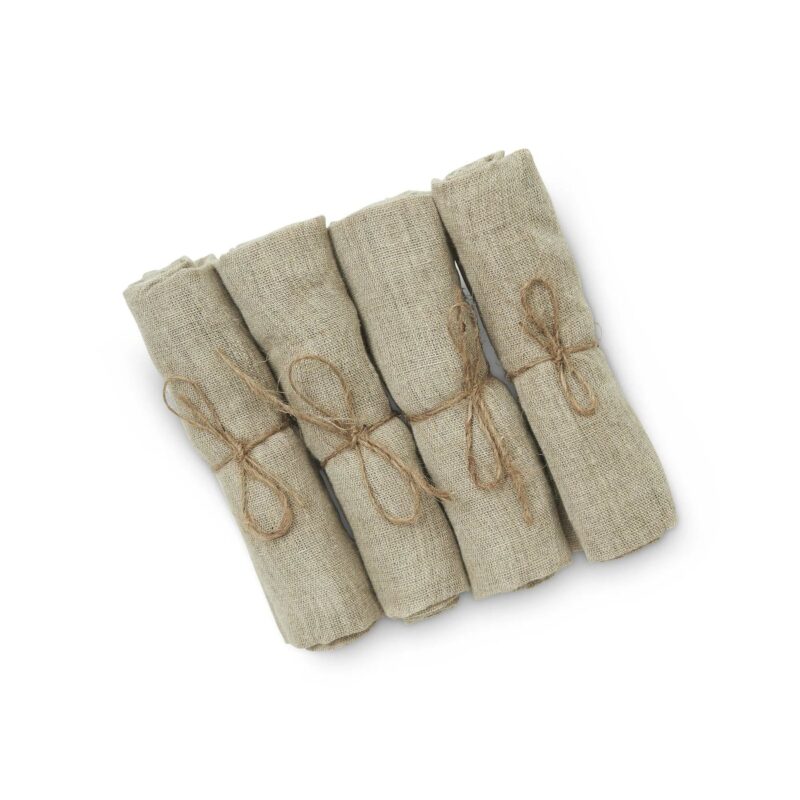 Jakobsdals tauservíettur 4stk hör beige - Image 1