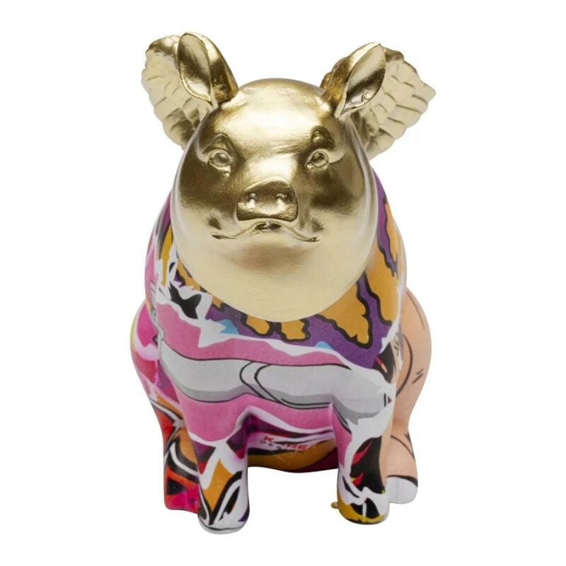 Kare graffiti flying pig stytta 16cm - Image 5