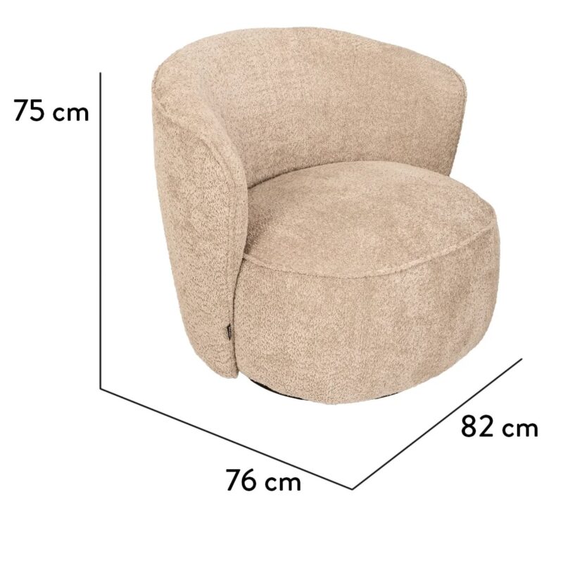 Vilde hægindastóll Shaun beige Bb - Image 10