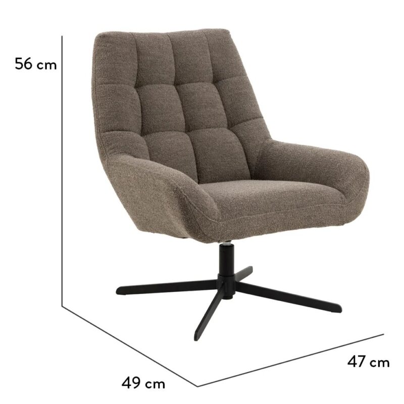 Paris hægindastóll Monza taupe 40 - Image 10
