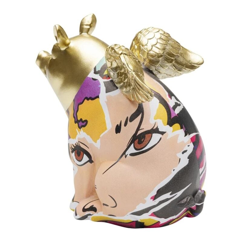 Kare graffiti flying pig stytta 16cm - Image 6
