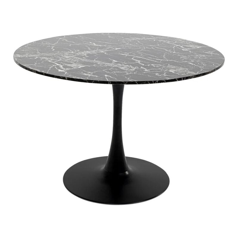 Kare Schickeria Marbleprint borð svart Ø110cm - Image 1