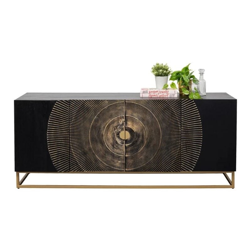Kare Madeira skenkur sv/gylltur 177cm - Image 10