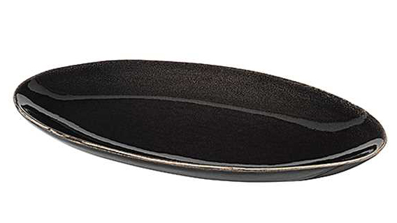 Broste Nordic Coal diskur 13,6x22 cm Broste Nordic Coal diskur sporöskjulaga 13,6x22 cm - Image 1