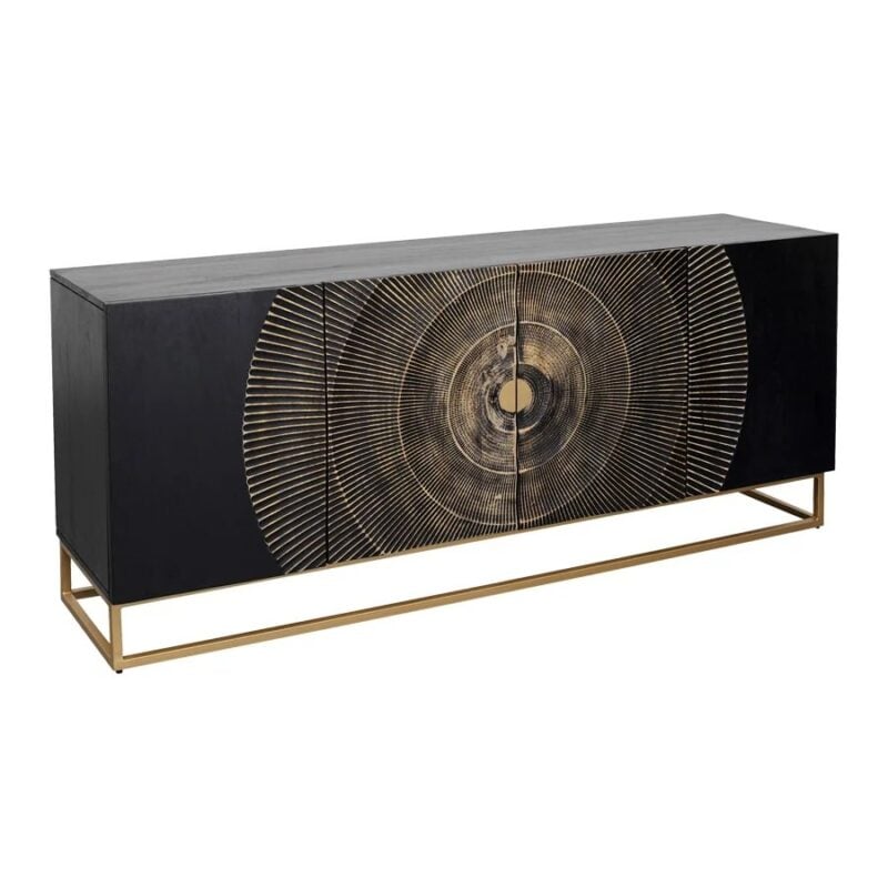 Kare Madeira skenkur sv/gylltur 177cm - Image 8