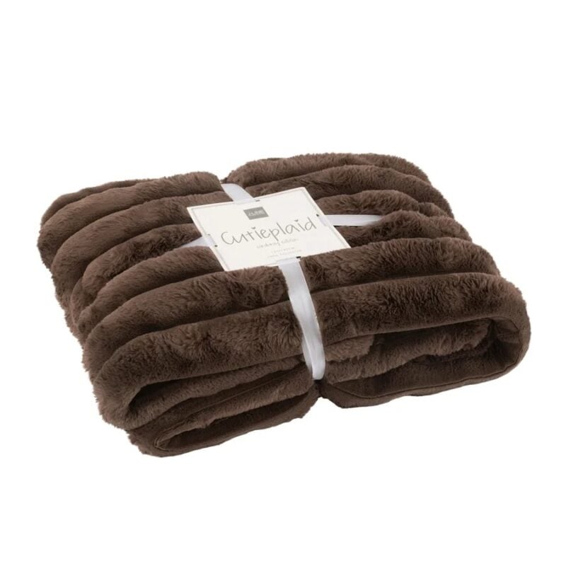 Jolipa Corduroy teppi chocolate - Image 1