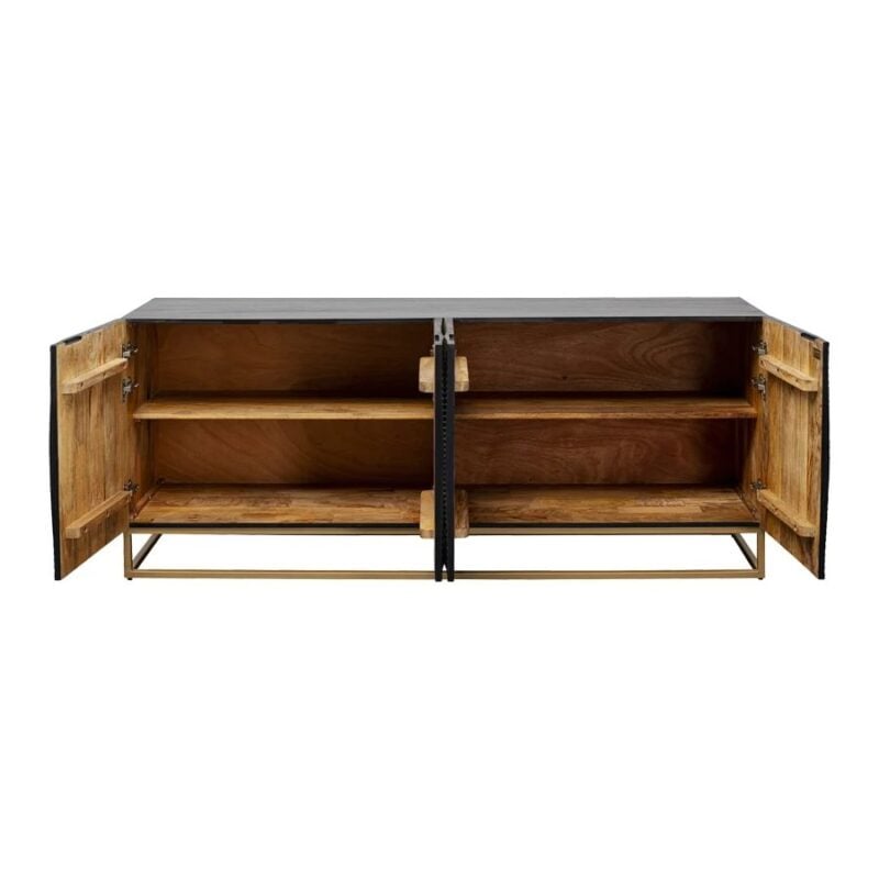 Kare Madeira skenkur sv/gylltur 177cm - Image 3