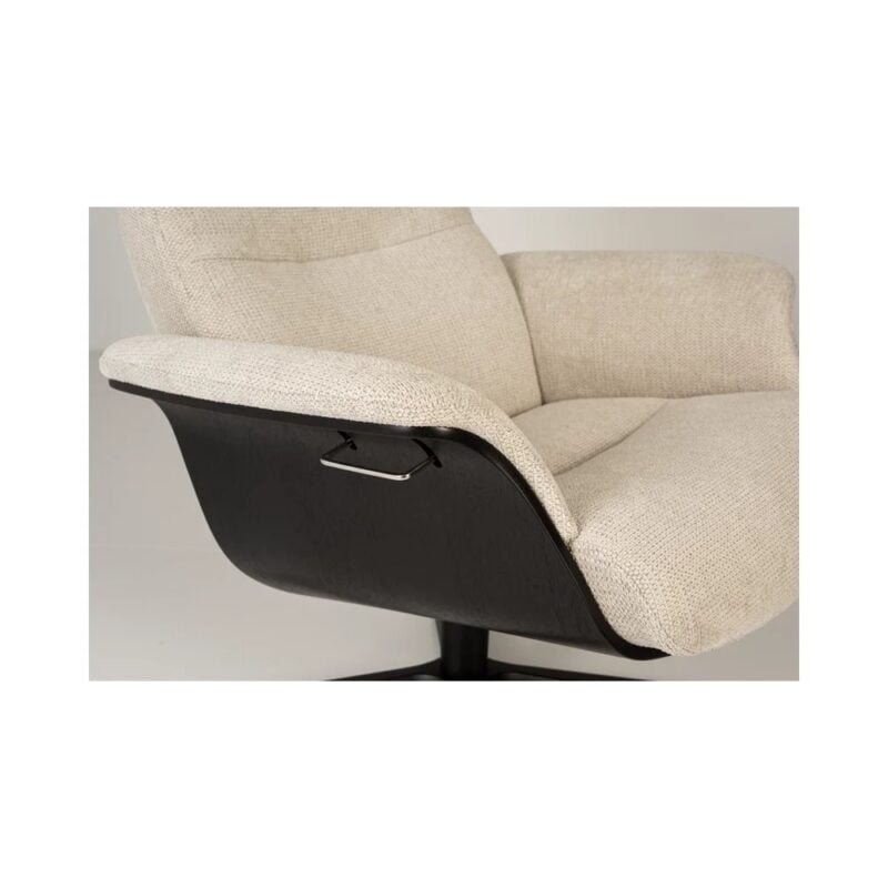 Timeout stóll svört eik/Mito beige - svartur - Image 10