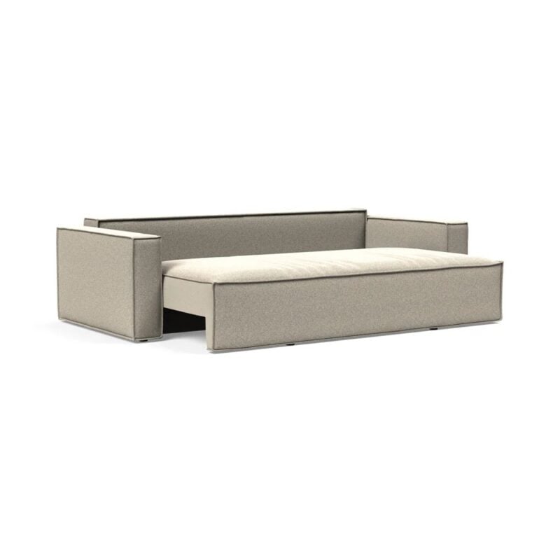 Newilla svefnsófi Bouclé beige - Image 6