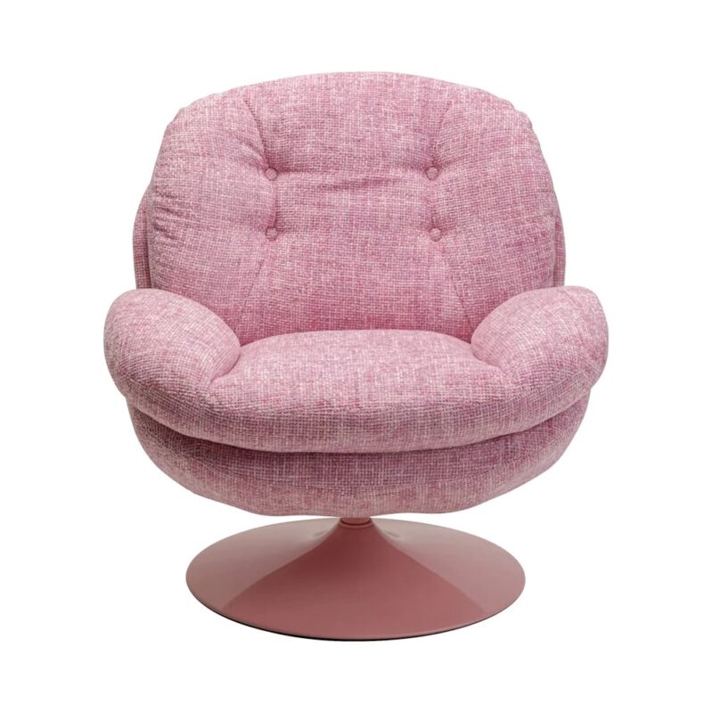 Kare hægindastóll m/snúningsfæti cosy pink - Image 2