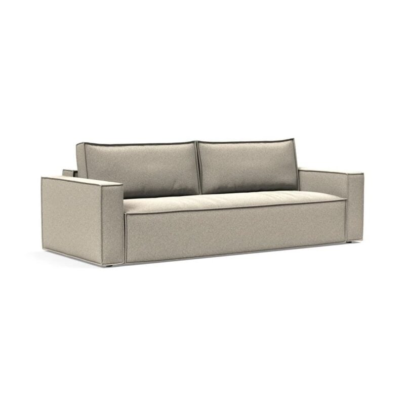 Newilla svefnsófi Bouclé beige - Image 2