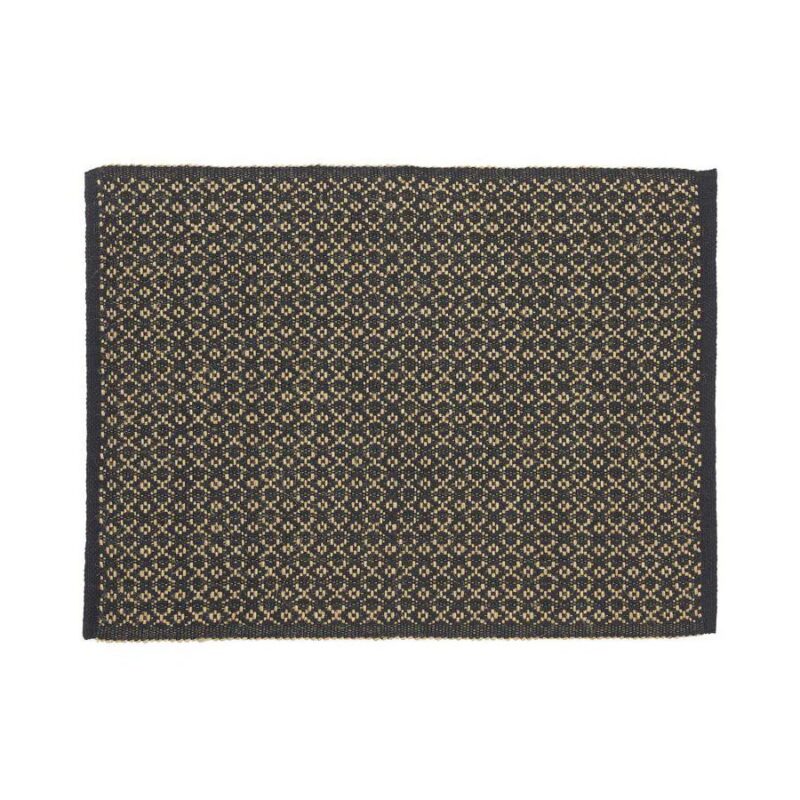 Jakobsdals Julia diskamotta 34x45cm svartur/natur - Image 1