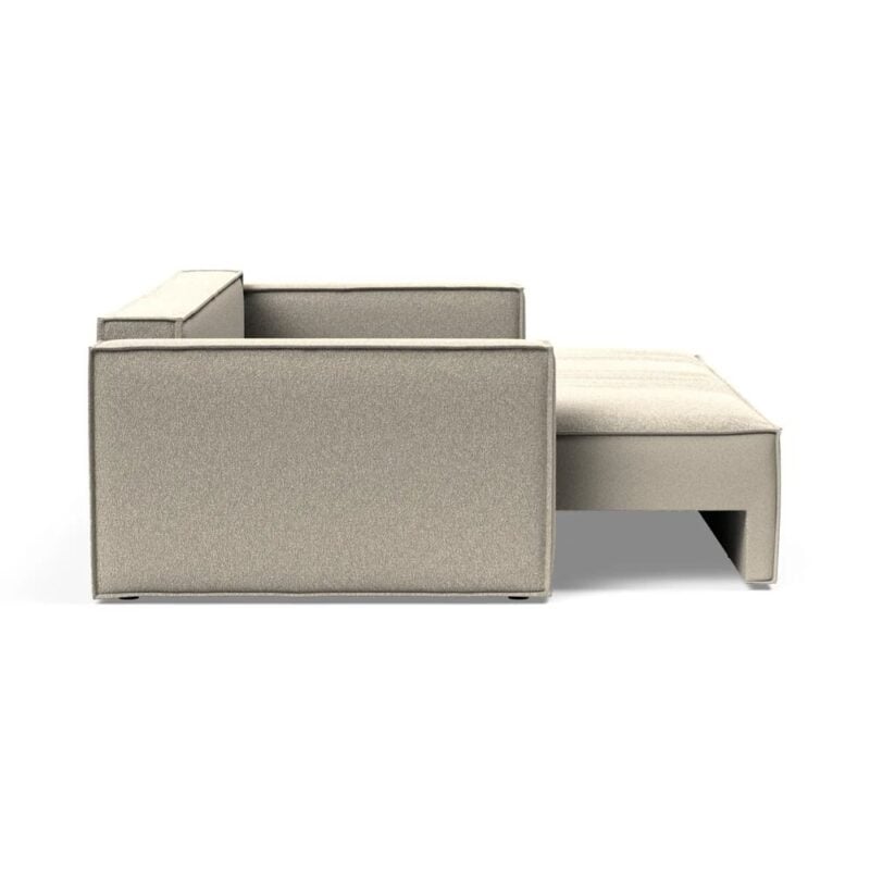 Newilla svefnsófi Bouclé beige - Image 8