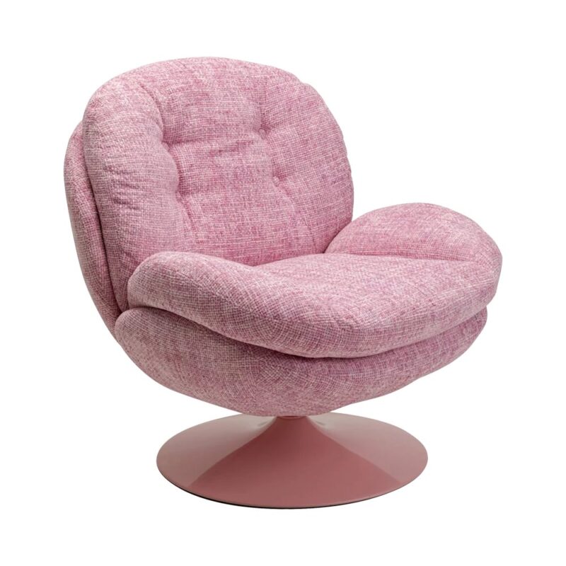 Kare hægindastóll m/snúningsfæti cosy pink - Image 1