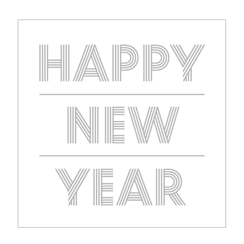 Jolipa servíettur Happy New Year 16,5x16,5 - Image 1