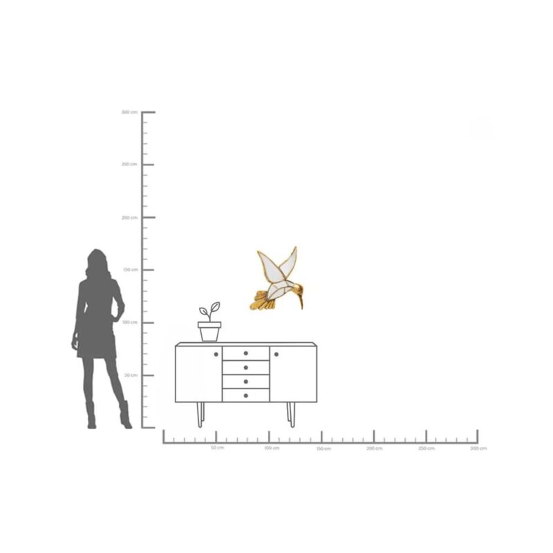 Kare Hummingbird spegill 60cm - Image 6