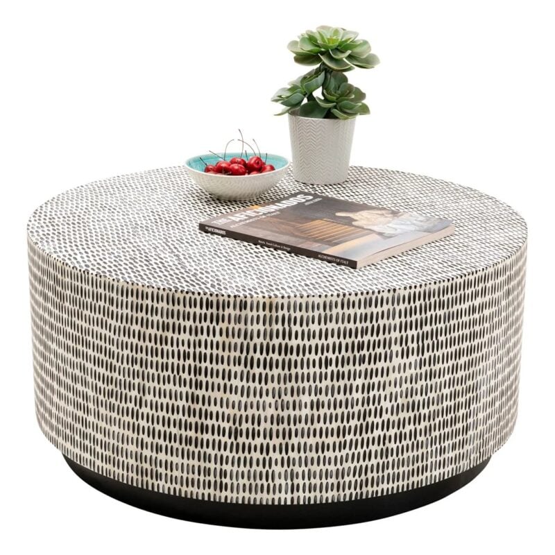 Kare Piano sófaborð Ø76cm sv/hv - Image 4