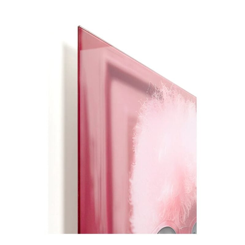 Kare Pink poodle glermynd 80x120cm - Image 6