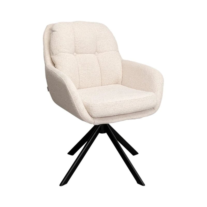 Kare borðstofustóll m/snúning Molly beige - Image 1