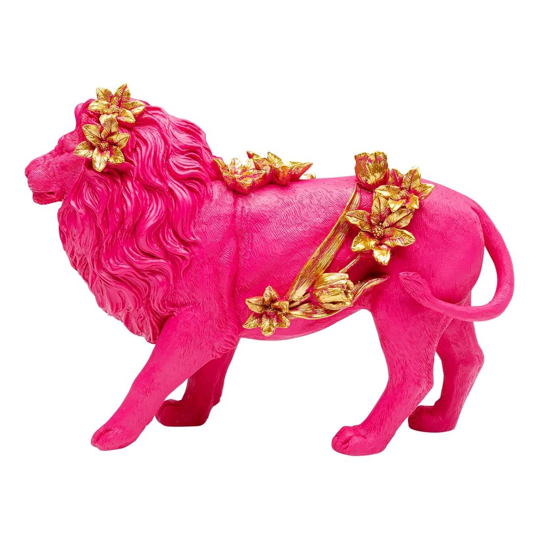 f9bc0217-c5f1-4e0b-8f59-06ffc99f8693.jpg Kare Flower Lion stytta - Image 4