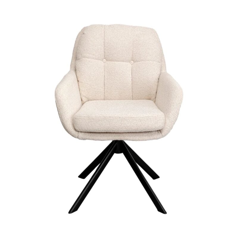 Kare borðstofustóll m/snúning Molly beige - Image 2