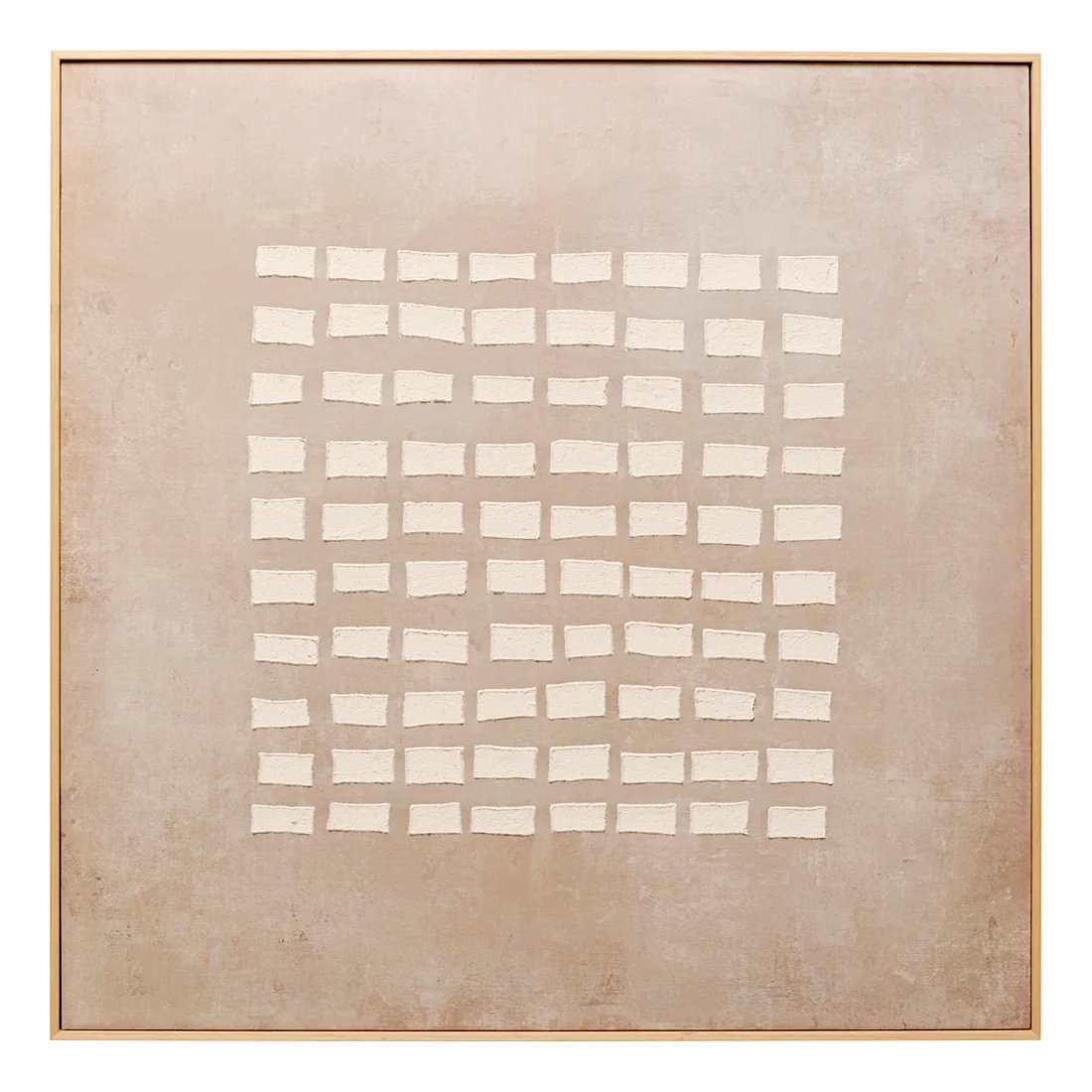 0f3384dd-c990-469b-a69c-1984153d312d.jpg Kare Art row mynd beige 100x100cm - Image 1