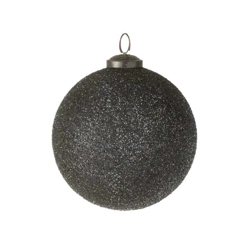 Jolipa Glitter jólakúla svört Ø12 - Image 1