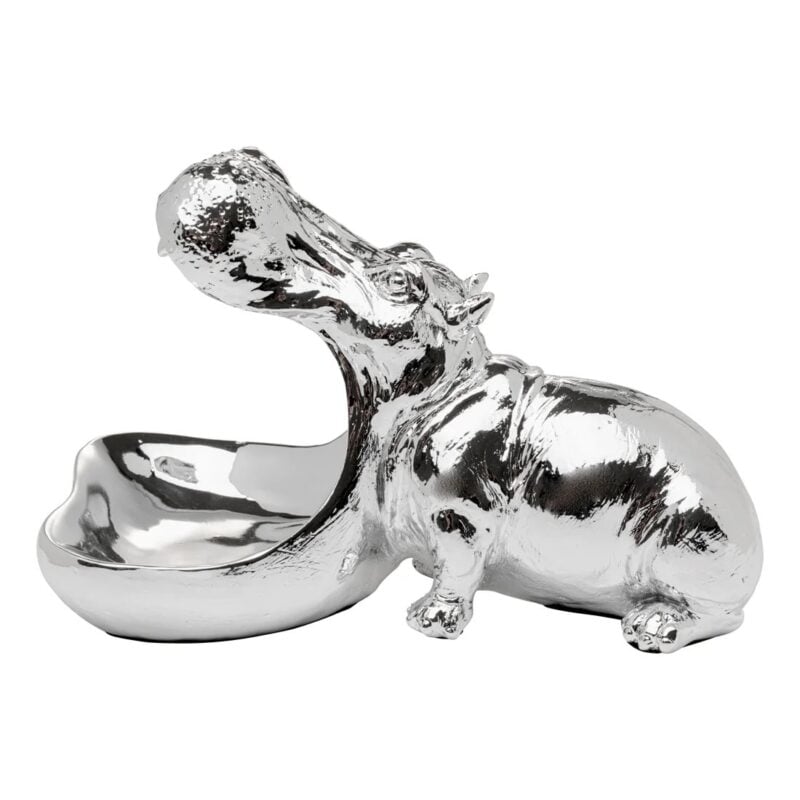 Kare Hungry hippo silfraður 17cm - Image 4