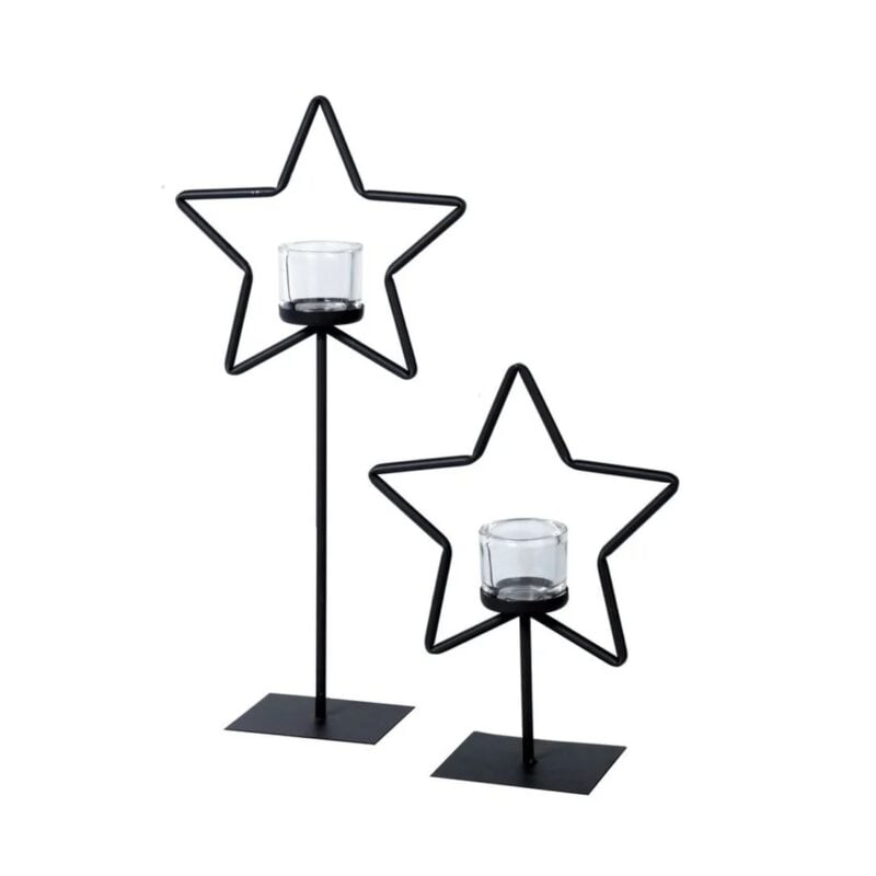 WMG Star kertastjaki á fæti H 30cm - Image 1