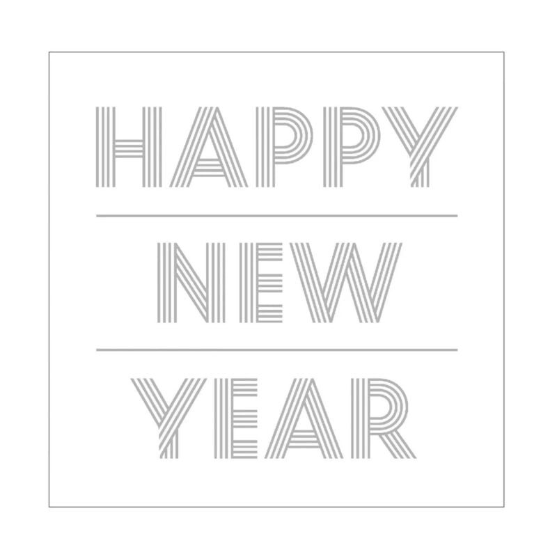 Jolipa servíettur Happy New Year 12,5x12,5 - Image 1