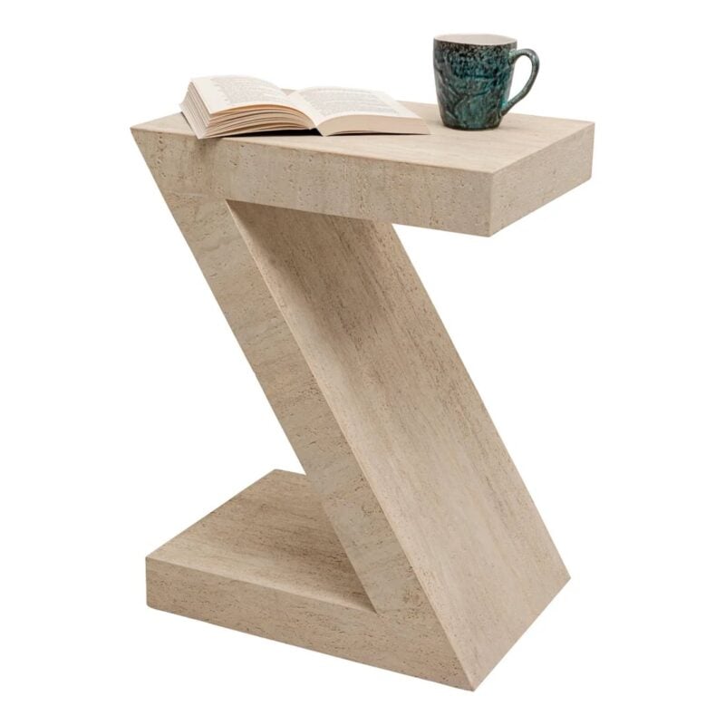 Kare Travertino Z hliðarborð 60cm - Image 7