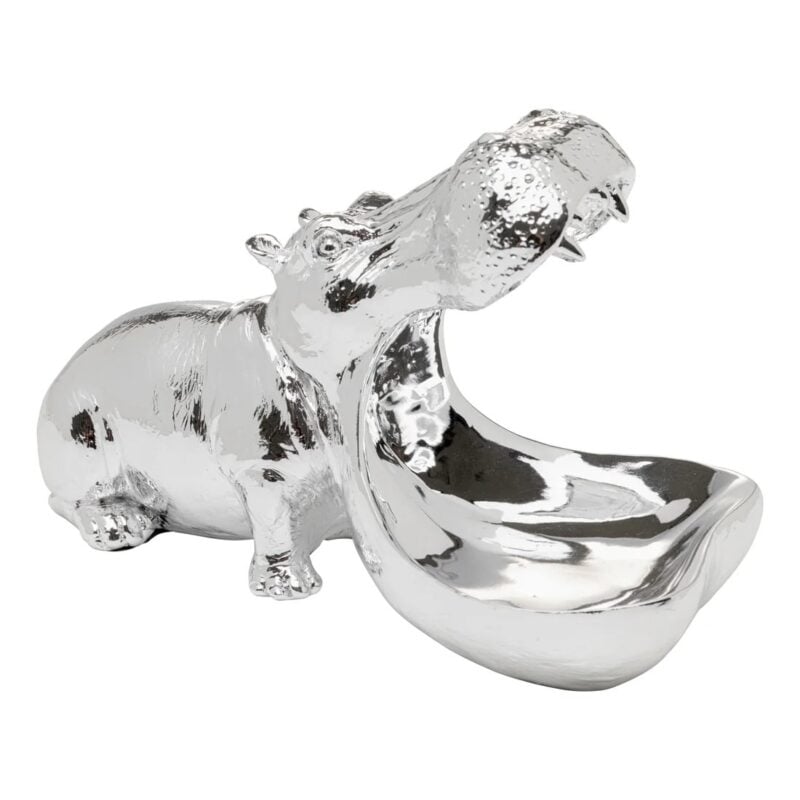 Kare Hungry hippo silfraður 17cm - Image 1