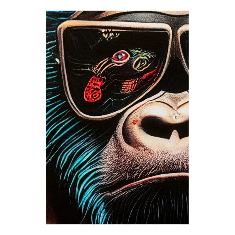 Kare Fashion gorilla glermynd 60x80cm - Image 7