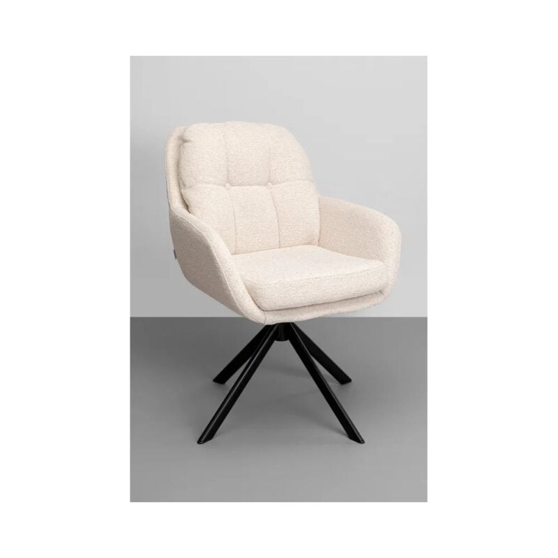 Kare borðstofustóll m/snúning Molly beige - Image 6