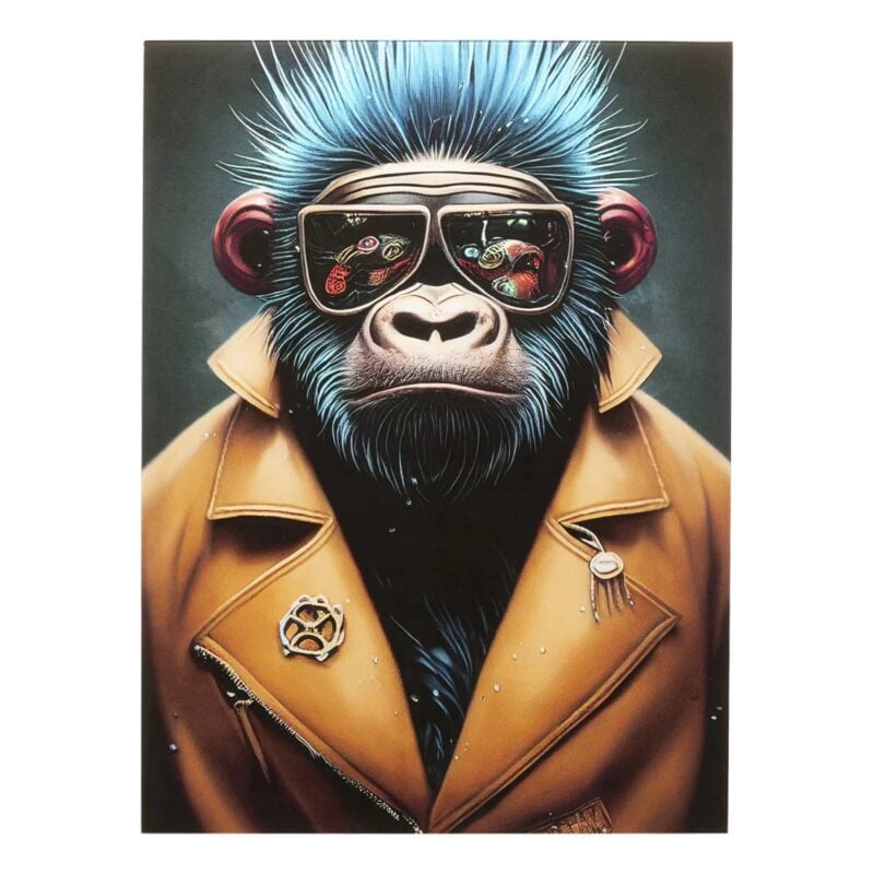 Kare Fashion gorilla glermynd 60x80cm - Image 1