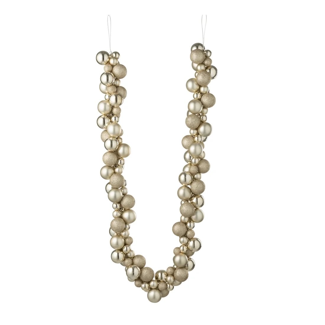 9af9c13b-bf73-450f-a813-39c5491c03ca.jpg Jolipa lengja m/jólakúlum 160cm beige - Image 1