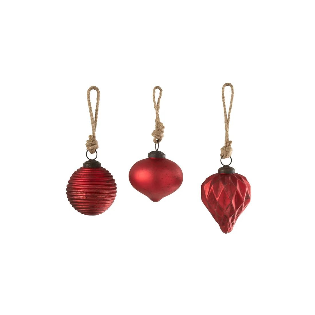 1dcdf33a-7e56-4765-865a-326e4f97eeed.jpg Jolipa jólakúla rauð 3 gerðir 7,5x7,5 - Image 1