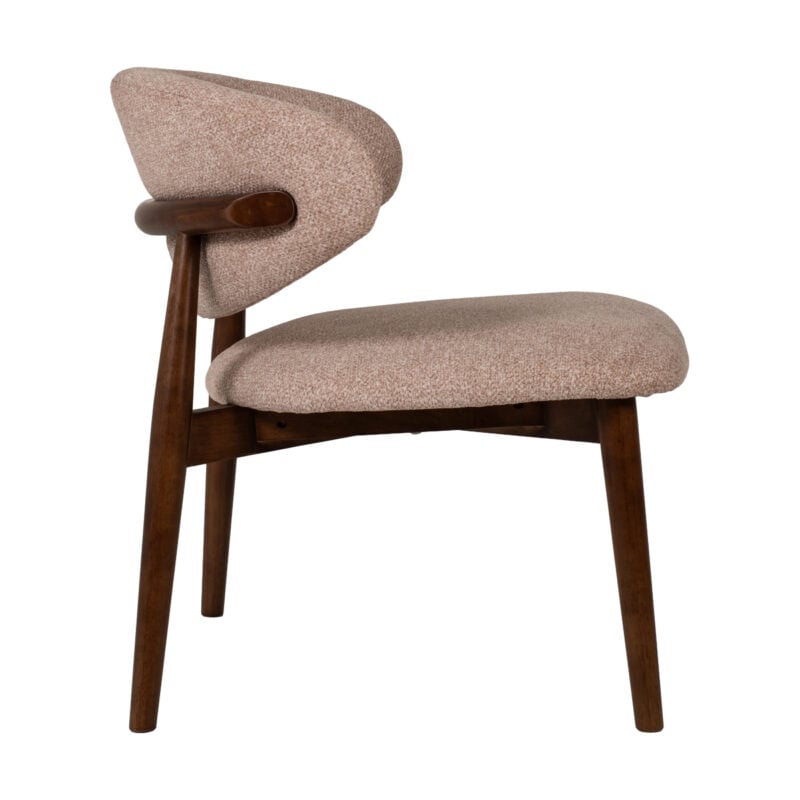 Altea hægindastóll Leo beige, brúnir viðarfætur - Image 2