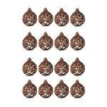 Jolipa jólakúlur brúnar 16stk