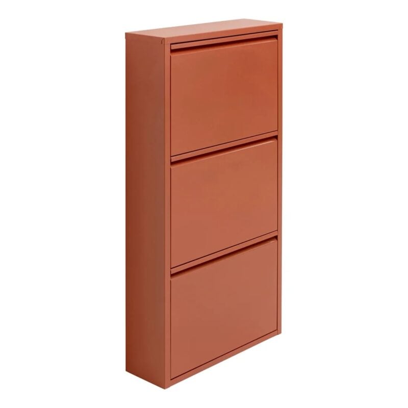 Kare Caruso skóskápur m/3 hillum brúnn - Image 7